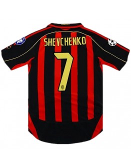 SHEVCHENKO #7 Retro AC Milan UCL Home Jersey 2006/07