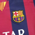 Neymar JR #11 Barcelona Home Long Sleeve Retro Jersey 2014/15
