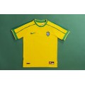 Brazil DENILSON #19 Retro Jersey Home World Cup 1998