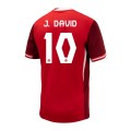 J. DAVID #10 Canada Home Jersey Copa America 2024