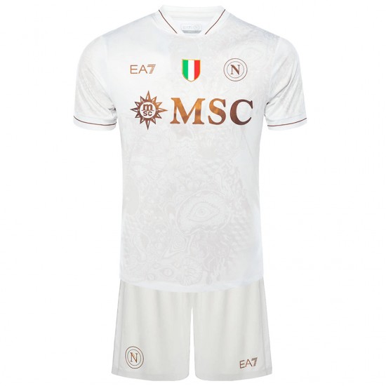 Kids Napoli Away Jersey Kit 2025/26
