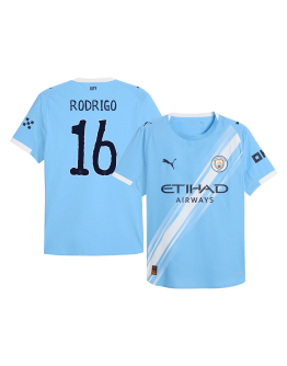 RODRIGO #16 Manchester City Home Match Jersey Player Version 2025/26 - Club World Cup