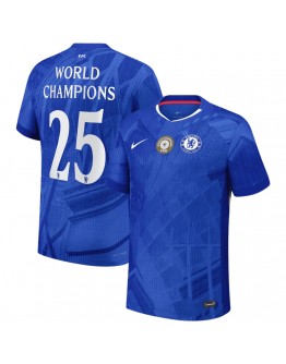 WORLD CHAMPIONS #25 Chelsea Home Match Jersey Player Version 2025/26 - World Champion Badge
