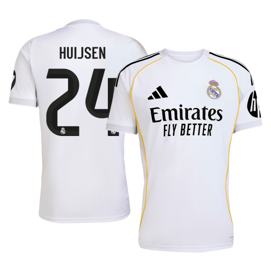 HUIJSEN #24 Real Madrid Home Jersey 2025/26 - [Super Replica]