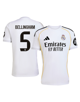 BELLINGHAM #5 Real Madrid Home Jersey 2025/26 - [Super Replica]