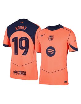 ROONY #19 Barcelona Third Match Jersey Player Version 2025/26 - UCL