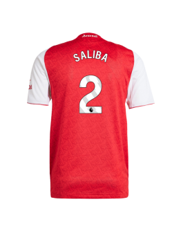 SALIBA #2 Arsenal Home Match Jersey Player Version 2025/26