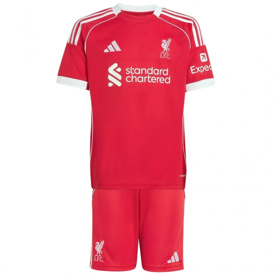 Kids Liverpool Home Jersey Kit 2025/26