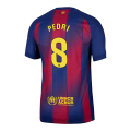 PEDRI #8 Barcelona Home Match Jersey Player Version 2025/26
