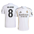 VALVERDE #8 Real Madrid Home Match Jersey Player Version 2025/26