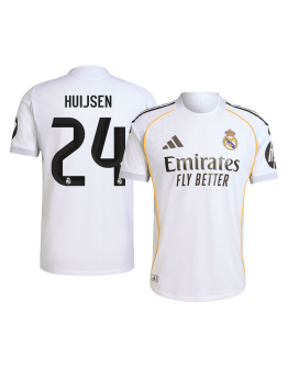 HUIJSEN #24 Real Madrid Home Match Jersey Player Version 2025/26