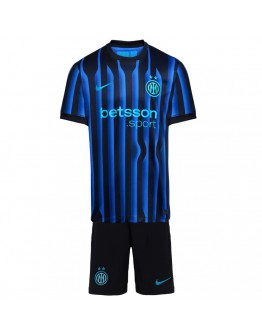 Kids Inter Milan Home Jersey Kit 2025/26