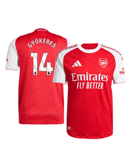 GYÖKERES #14 Arsenal Home Match Jersey Player Version 2025/26