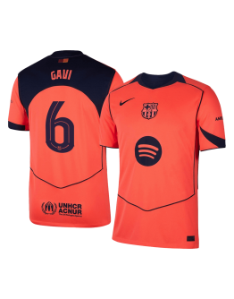 GAVI #6 Barcelona Third Away Jersey 2025/26
