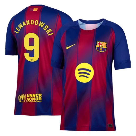 LEWANDOWSKI #9 Barcelona Home Jersey 2025/26
