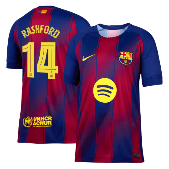 RASHFORD #14 Barcelona Home Jersey 2025/26 - UCL
