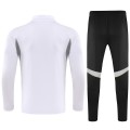 Kids Real Madrid 1/4 Zipper Sweat Kit(Top+Pants) White 2025/26