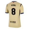 PEDRI #8 Barcelona Away Match Jersey Player Version 2025/26 - UCL