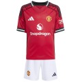 Kids Manchester United Home Jersey Kit 2025/26