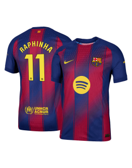 RAPHINHA #11 Barcelona Home Match Jersey Player Version 2025/26