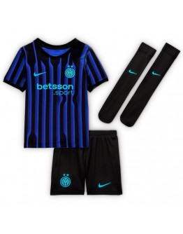 Kids Inter Milan Home Jersey Full Kit 2025/26