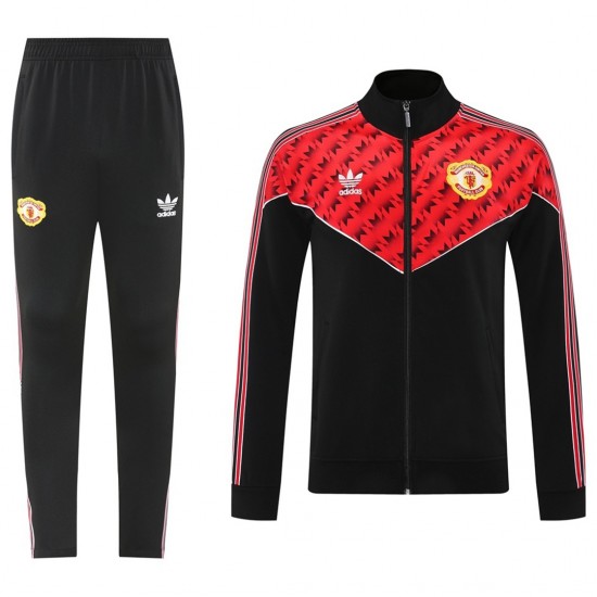 Manchester United Training Tracksuit Kit (Jacket+Pants) 05 Red&amp;Black 2025/26