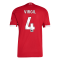 VIRGIL #4 Liverpool Home Match Jersey Player Version 2025/26
