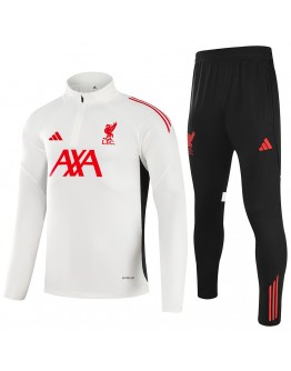 Kids Liverpool 1/4 Zipper Sweat Kit(Top+Pants) White 2025/26