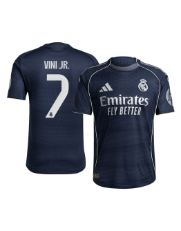 VINI JR. #7 Real Madrid Away Match Jersey Player Version 2025/26