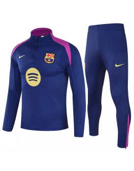 Kids Barcelona 1/4 Zipper Sweat Kit(Top+Pants) Navy 2025/26