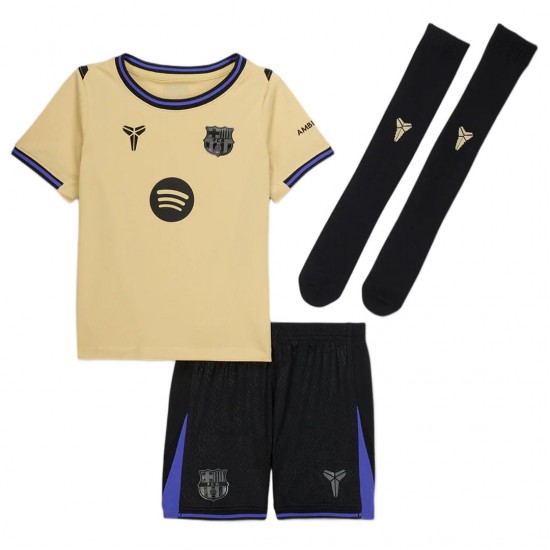 Kids Barcelona x Kobe Bryant Away Full Jersey Kit 2025/26