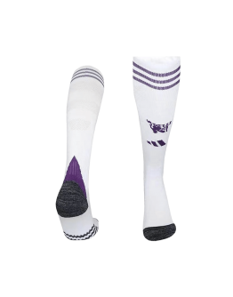 Manchester United Away Soccer Socks - White 2025/26