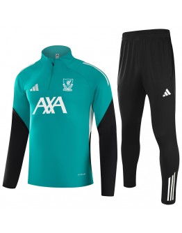 Kids Liverpool 1/4 Zipper Sweat Kit(Top+Pants) Green 2025/26