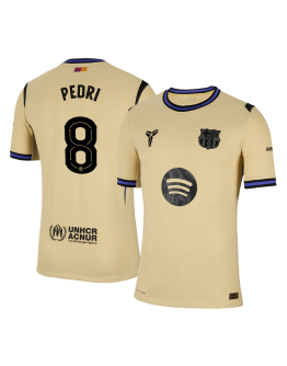 PEDRI #8 Barcelona Away Match Jersey Player Version 2025/26 - UCL