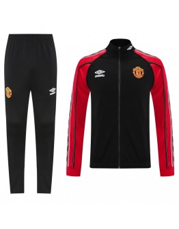 Manchester United Training Tracksuit Kit (Jacket+Pants) 02 Black 2025/26