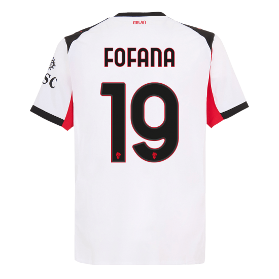 FOFANA #19 AC Milan Away Match Jersey Player Version 2025/26