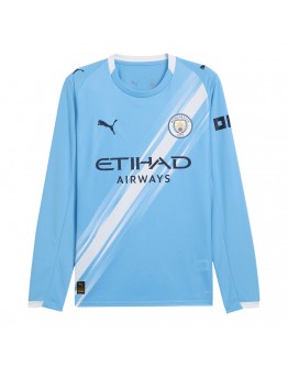 Manchester City Home Long Sleeve Jersey 2025/26