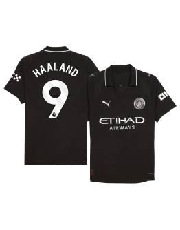 HAALAND #9 Manchester City Away Match Jersey Player Verison 2025/26