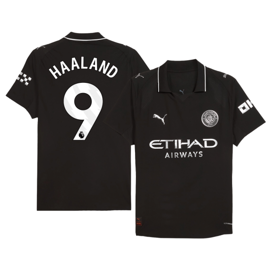 HAALAND #9 Manchester City Away Match Jersey Player Verison 2025/26