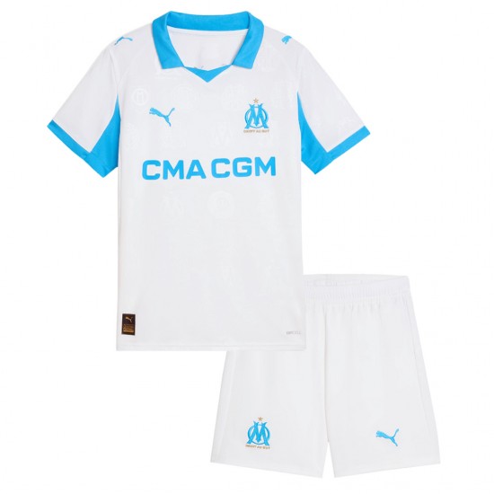Kids Marseille Home Jersey Kit 2025/26