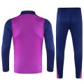 Kids Barcelona 1/4 Zipper Sweat Kit(Top+Pants) Purple 2025/26