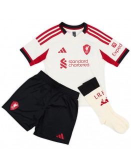 Kids Liverpool Away Jersey Full Kit 2025/26