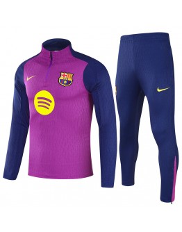 Kids Barcelona 1/4 Zipper Sweat Kit(Top+Pants) Purple 2025/26