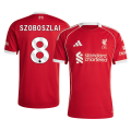 SZOBOSZLAI #8 Liverpool Home Jersey 2025/26