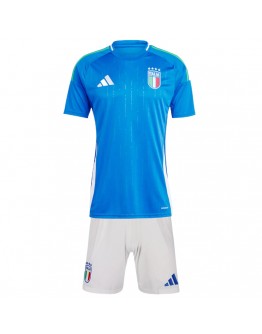 Kids Italy Home Kit(Jersey+Shorts) EURO 2024