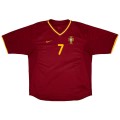 FIGO #7 Portugal Retro Home Jersey Euro Cup 2000