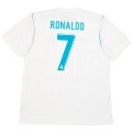 Ronaldo #7 Retro Real Madrid Home Jersey 2017/18
