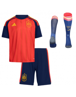Spain Home World Cup Kids Soccer Jerseys Full Kit 2026